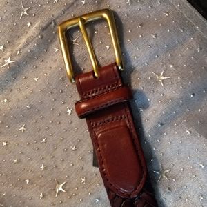 Brighton Mens or Unisex Braided Leather belt Sz 44